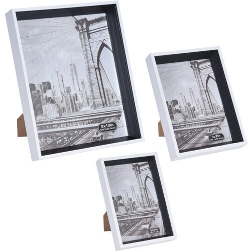 Fotorahmen-Set Berlin, 3 St., Schwarzschwarz,