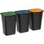 Coș pentru selectare deșeuri Eco 3 Master BLACK 50 l, 3 buc