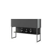 Komoda Luxe Anthracite and Silver