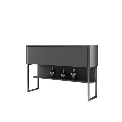 Komoda Luxe Anthracite and Silver