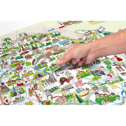 Woody Magnetyczna mapa Czech 3w1