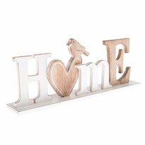 Dřevěný nápis Home, srdce, 35 x 12,5 cm