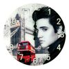 Zegar ścienny szklany Elvis Presley