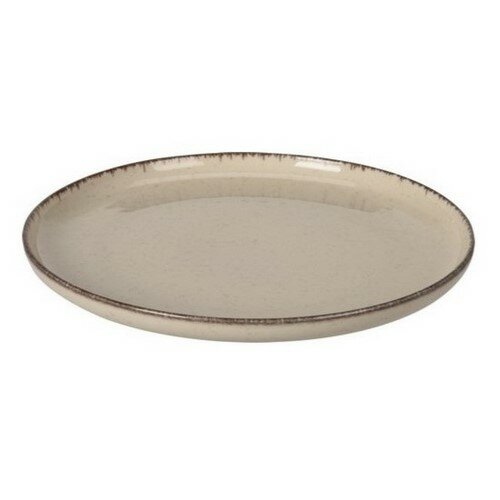 EH Porcelánový mělký talíř Beige, 24 cm