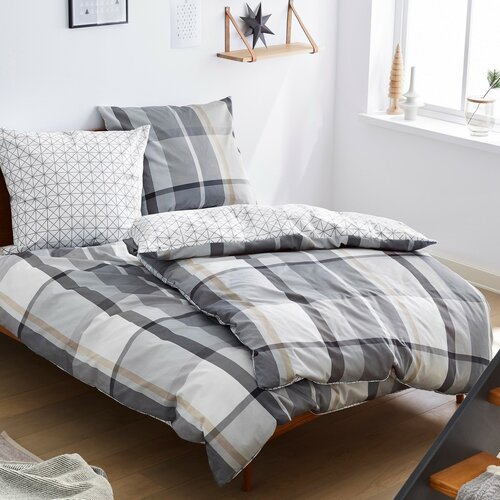 Lenjerie pat set alintare s.Oliver 6051/800, 2x 140 x 200 cm, 2x 70 x 90 cm + șosete GRATIS