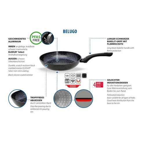 Elo 59928 Belugo 28 cm wok z ročajem