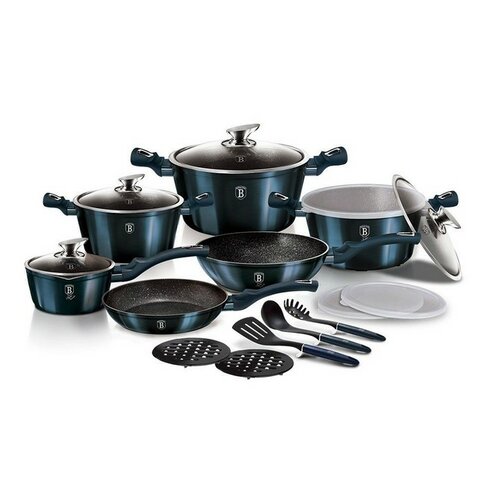 Berlinger Haus 18-dielna súprava riadu Aquamarine Metallic Line