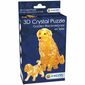 HCM Kinzel 3D Crystal puzzle Zlatý retrívr a štěně, 44 dílků