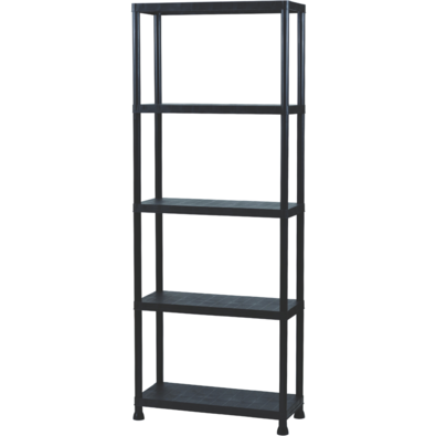 Raft din plastic cu 5 niveluri, 60 x 30 x 181 cm