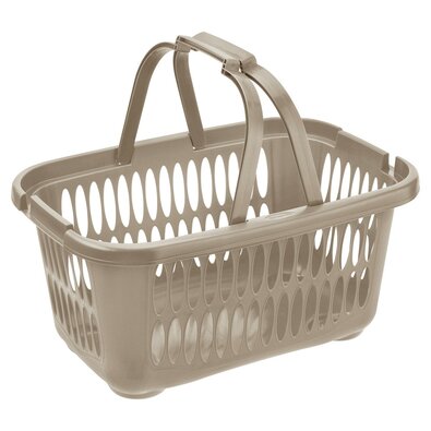 Tontarelli COVER LINE kosár tiszta ruhákhoz,fogantyúval, 19,4 l, barna