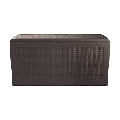 Cutie de depozitare Keter Garden Samoa Rattan maro270 l, 117 x 57 x 45 cm