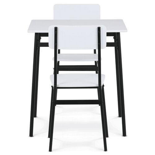 Jídelní set pro 2 osoby CORE White, černá konstrukce