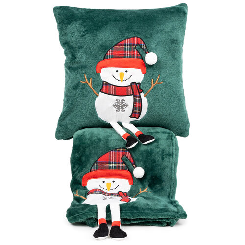 4Home Snowman karácsonyi párnahuzat, 40 x 40 cm