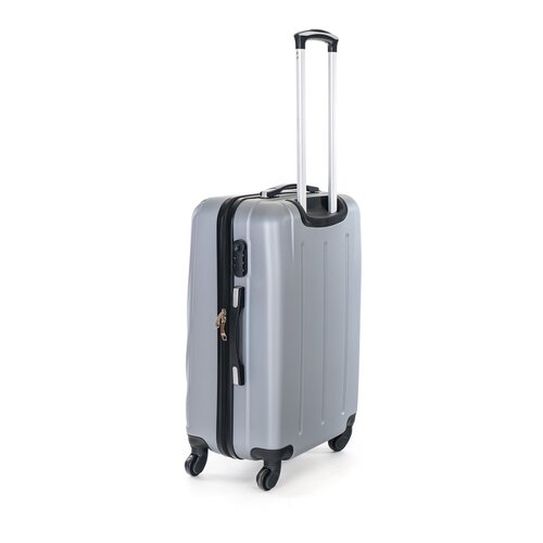 Pretty UP Дорожня валіза ABS07 M, сірий