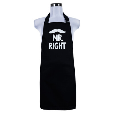 Szyk w kuchni Fartuch kuchenny męski Mr. Right, 70 x 75 cm
