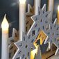 Solight LED vianočný svietnik s hviezdami, biela, 30 cm, 5x LED, 2x AA