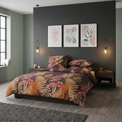 Kvalitex Satin-Bettwäsche Luxury Collection Farne braun, 140 x 200 cm, 70 x 90 cm