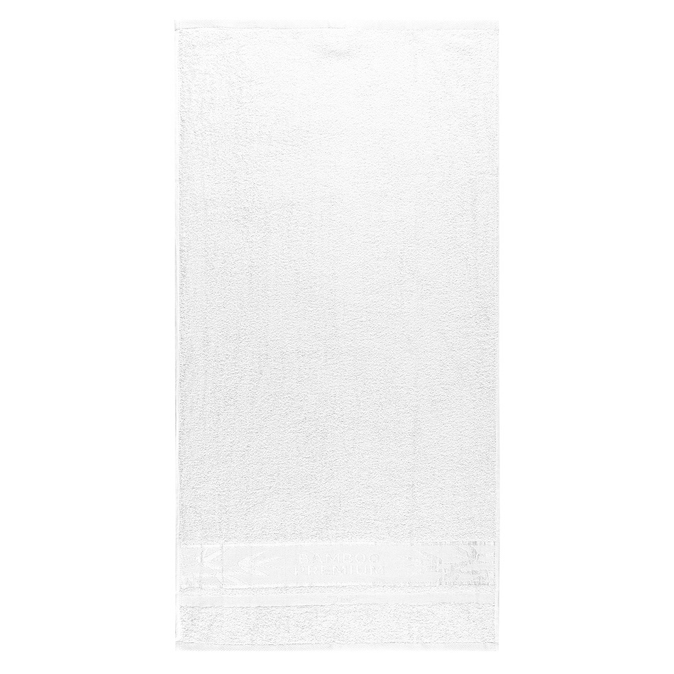 4Home Bamboo Premium törölköző, fehér, 30 x 50 cm, 2 db-os szett, fehér termék 2. képe