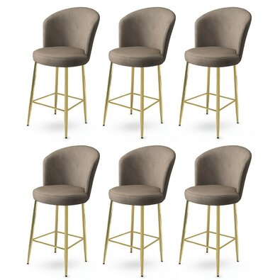 Alte Cappuccino és Gold bárszék szett, 6 db