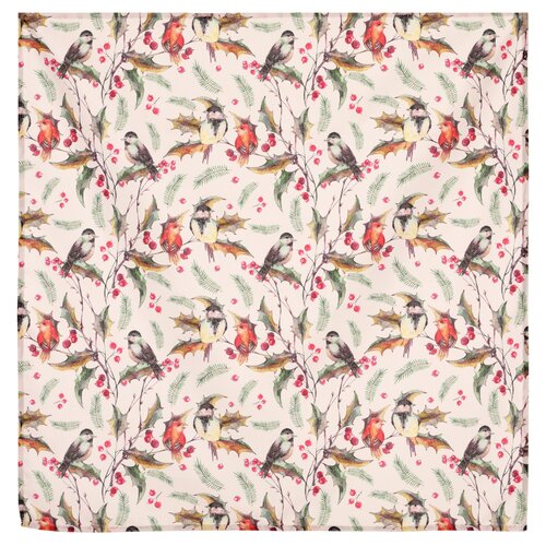 Prelagaj z božičnim motivom Ptáčkové, 80 x 80 cm