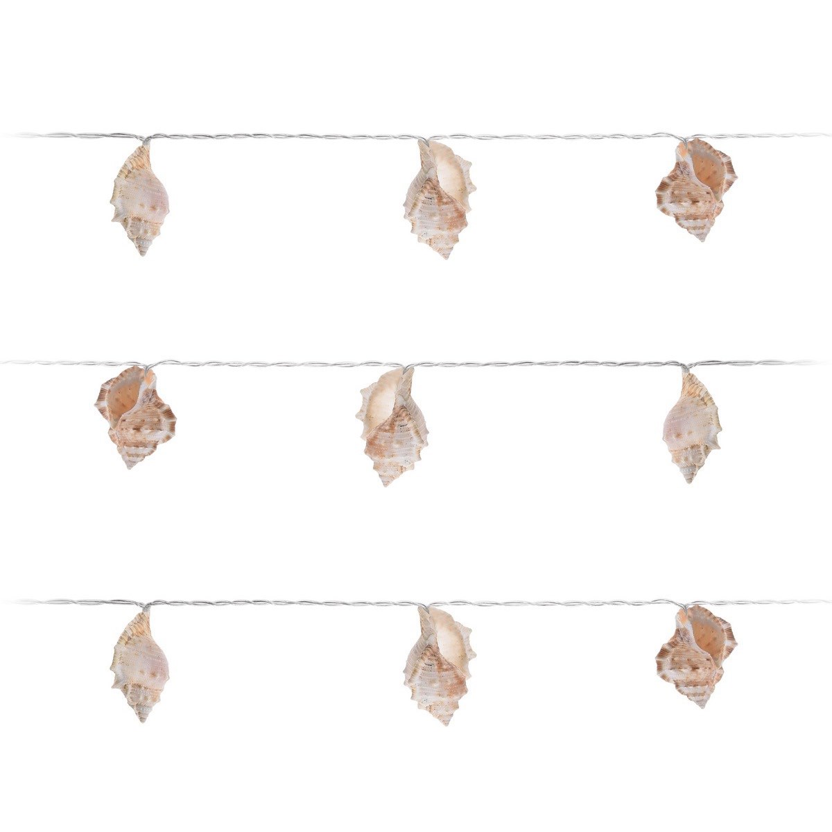 Svetelná reťaz Shells 150 cm, 10 LED