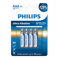 Philips Batéria AAA 1,5 V Ultra Alkaline, 4 ks