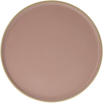Kamionkowy talerz obiadowy Magnus, 26,5 cm,  różowy