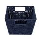 Coș împletit manual Compactor ETNA, 31 x 24x 14 cm, albastru