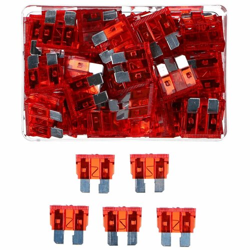 Sixtol Komplet nožnih avtomobilskih varovalkMECHANIC FUSE SET 10A, 100 kos