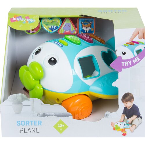 Wkładanka Buddy Toys BBT 3510 „Samolot” niebieski