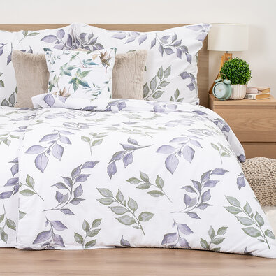 Lenjerie de pat din crep 4Home Soft Leaves, 160 x200 cm, 70 x 80 cm