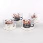 Kubek porcelanowy jumbo z pokrywką Madame Chic, 320 ml, czarny