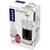 Orion Sklenená kanvica/french press Whiteline 1 l
