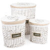 3 darabos fonott kosár készlet Willow 1