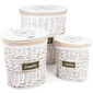 3 darabos fonott kosár készlet Willow 1