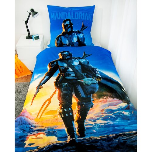 Lenjerie de pat din bumbac Herding Mandalorian,135 x 200 cm, 80 x 80 cm