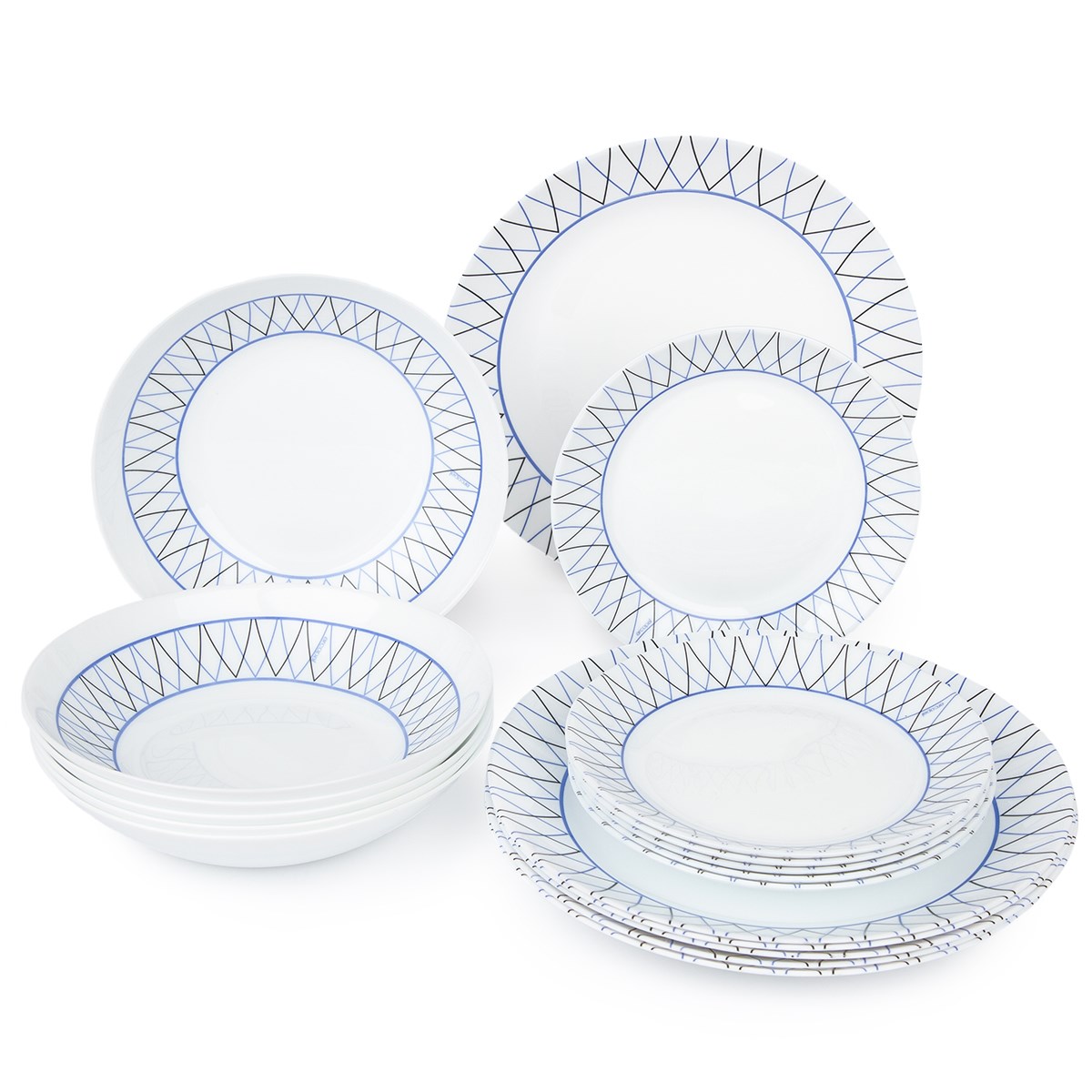 Arcoroc 18-dielna jedálenská súprava Adriel