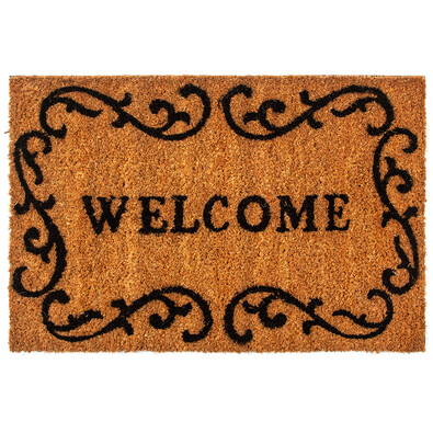 Kokosnussmatte Welcome frame, 40 x 60 cm