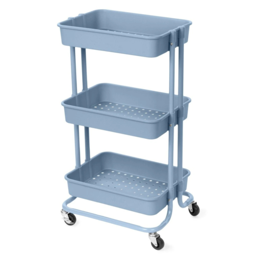 Compactor Візок для ванної кімнати на колесах  Grena, 3 полиці, 43 x 34,8 x 75 см, синій