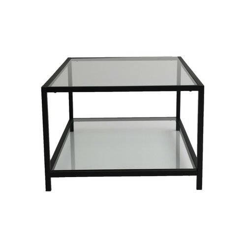 Couchtisch Astra Black mit dunklem Glas