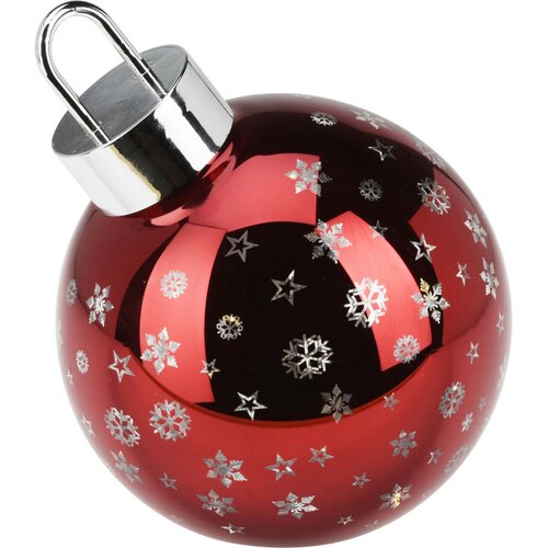 Xmas ball karácsonyi LED dísz piros, átmérő 15 cm