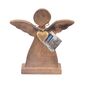 Decor de Crăciun din lemn Orion ANGEL cu inimă demetal