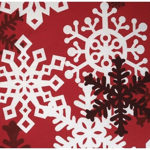 B.E.S. Petrovice Flanell-Bettwäsche Rotes Wintermärchen, 140 x 200 cm, 70 x 90 cm