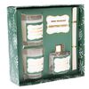Darilni set Božične jagode, 16,6 x 16,6 x 5,7 cm,difuzor + 2x dišeča sveča
