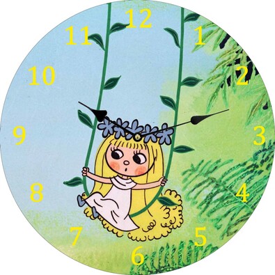 Nástěnné hodiny Víla Amálka, 34 cm