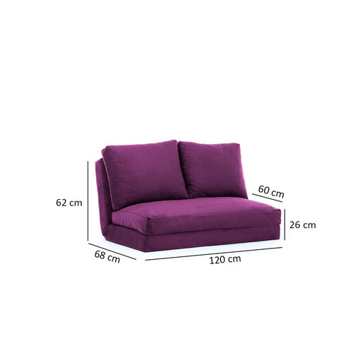 Canapea pat Taida Purple