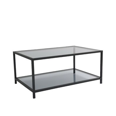 Couchtisch Astro Black mit dunklem Glas