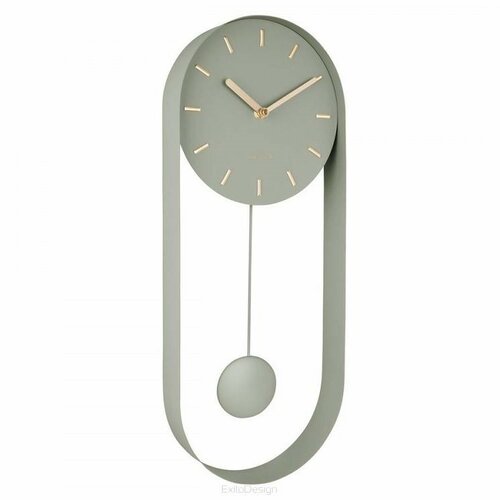 Karlsson 5822DG stylowy wahadłowy zegar ścienny, 50 cm