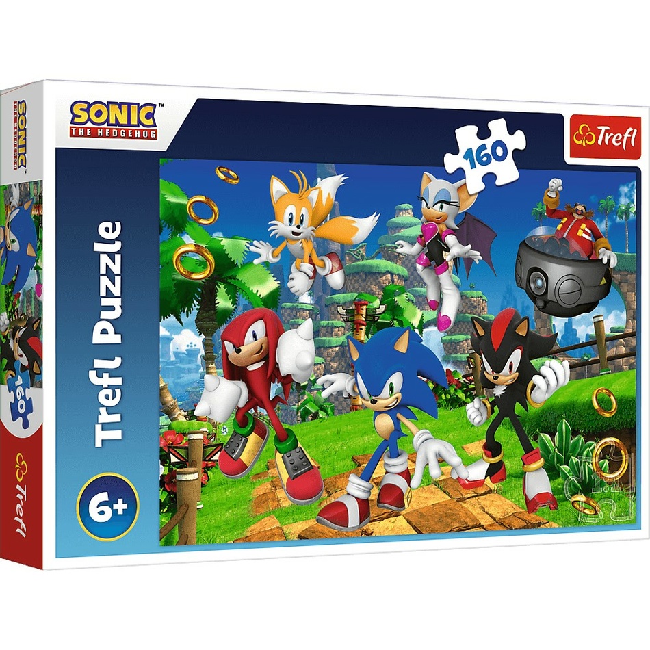 Fotografie Trefl Puzzle Sonic a jeho přátelé, 160 dílků