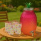 EH Getränkespender aus Glas 4,5 l, rosa